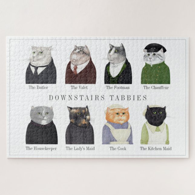 DOWNSTAIRS TABBIES 20x30 Puzzle en français est : (Horizontal)