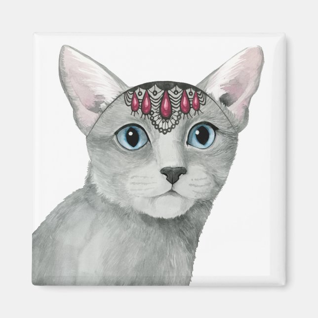 Downton Cat | Bejewelen Magnet (Vorne)