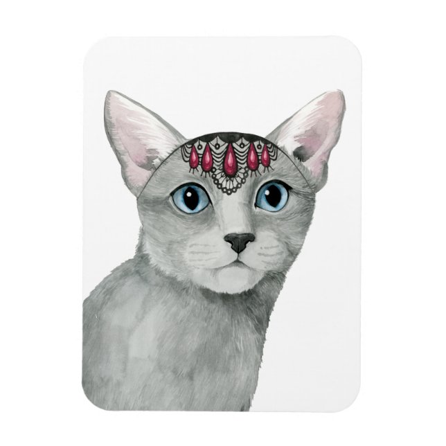Downton Cat | Bejewelen Magnet (Vertikal)