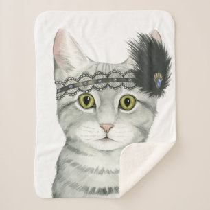 Downton Cat   mit Spitze geschweißt Sherpadecke