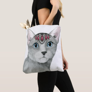 Downton Katze Bejeweled Tasche