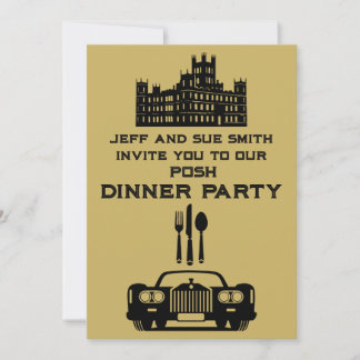 Downton Themed Dinner Party Einladung