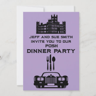 Downton Themed Dinner Party Einladung