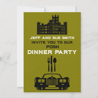 Downton Themed Dinner Party Einladung
