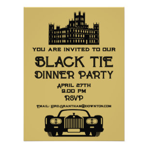 Downton Themed Dinner Party Fotodruck