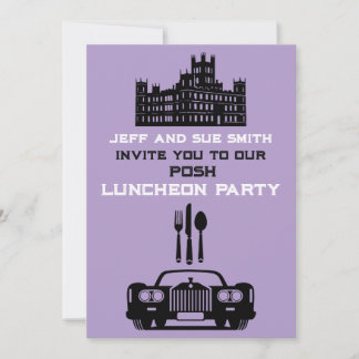Downton Themed Luncheon Party Einladung