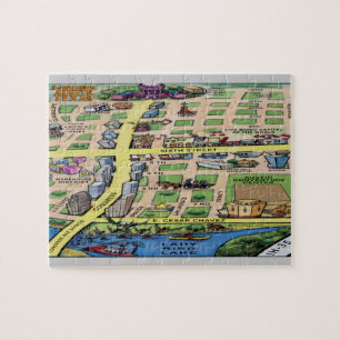 Downtown Austin Texas Cartoons Map