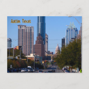 Downtown Austin, Texas, Zoomed Postkarte