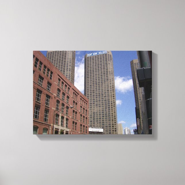 Downtown Chicago by Bay Leinwanddruck (Vorderseite)