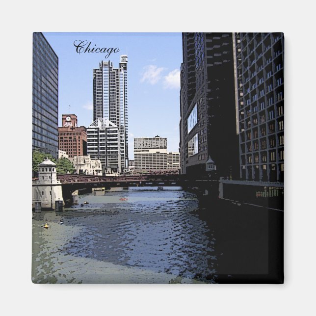 Downtown Chicago by River Magnet (Vorne)