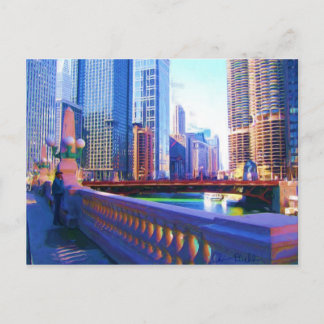 Downtown Chicago Postkarte