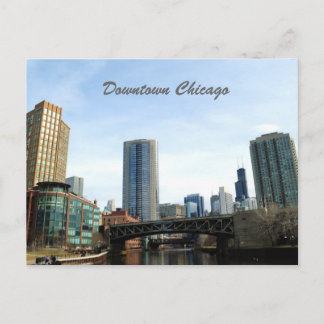 Downtown Chicago Postkarte