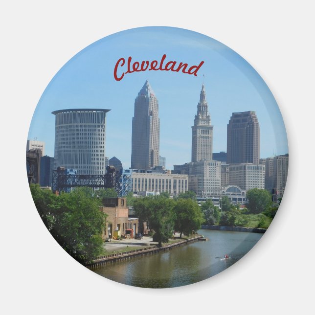 Downtown Cleveland Riverview Magnet (Vorne)