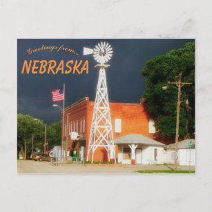 Downtown Cordova Nebraska Postkarte