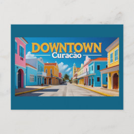 Downtown Curacao Feiertagspostkarte
