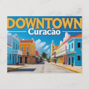 Downtown Curacao Feiertagspostkarte