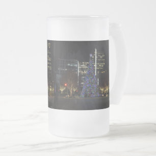 Downtown Dallas Christmas Mattiert Glass Beer Tass Mattglas Bierglas