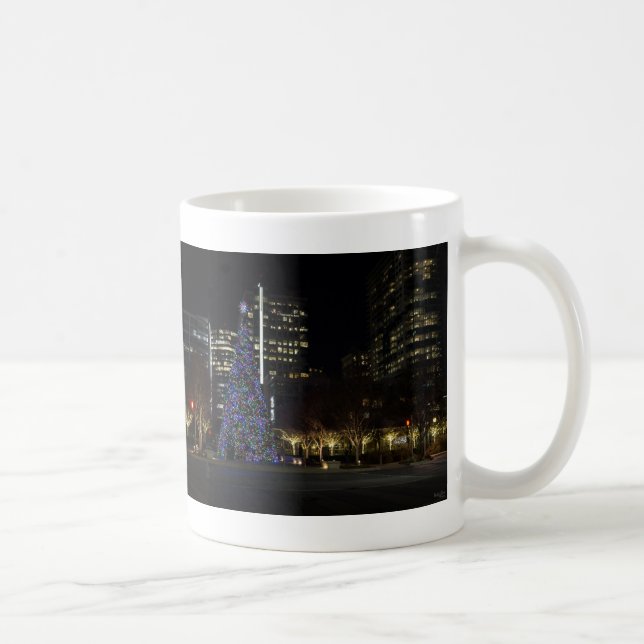 Downtown Dallas Weihnachtskaffee Tasse (Rechts)