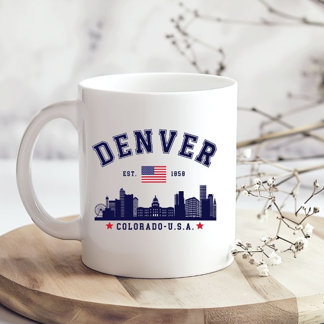 Downtown Denver Skyline Scene Kaffeetasse (Von Creator hochgeladen)