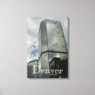 Downtown Denver Wrapped Leinwand
