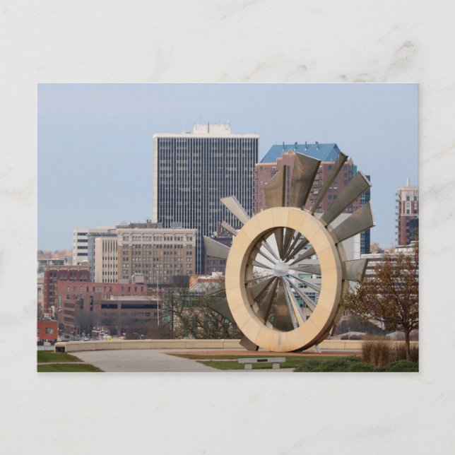 Downtown Des Moines, Iowa Postkarte (Vorderseite)