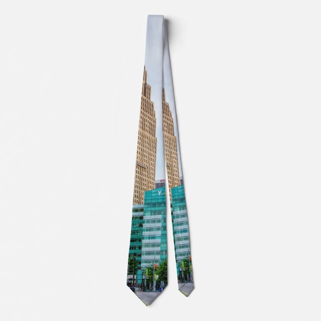Downtown Detroit Neck Tie Krawatte (Vorderseite)