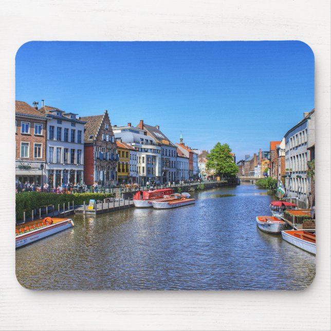 Downtown Gent Belgium North Shore Mousepad (Vorne)