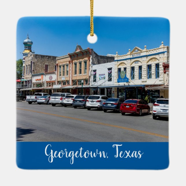 Downtown Georgetown, Texas, Keramikornament (Rückseite)