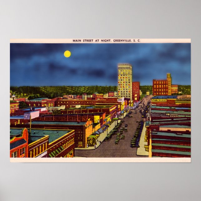 Downtown Greenville South Carolina Poster (Vorne)