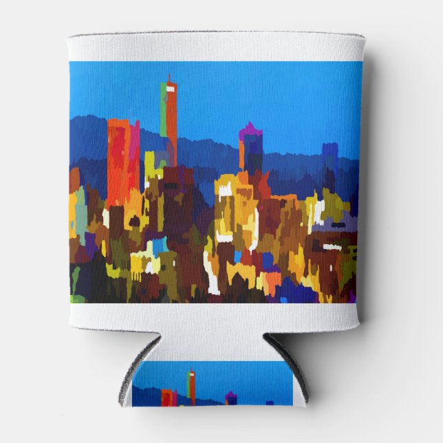 Downtown Greenville South Carolina Skyline Dosenkühler (Vorderseite)