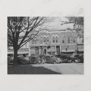 Downtown Grundy Centre, Iowa Postcard Postkarte