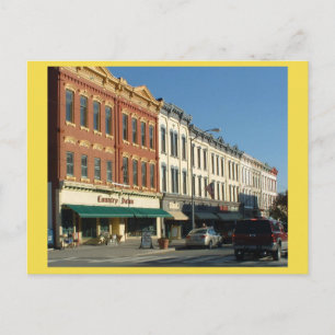 Downtown HONESDALE, Pennsylvania Postkarte