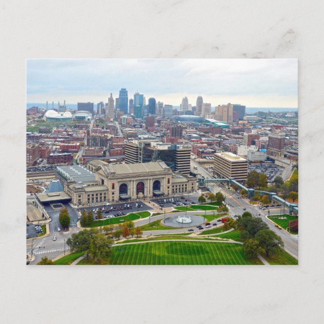 Downtown Kansas City, Missouri, Ansicht Postkarte (Vorderseite)