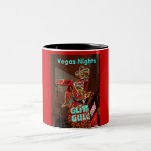 Downtown Las Vegas Nights Zweifarbige Tasse