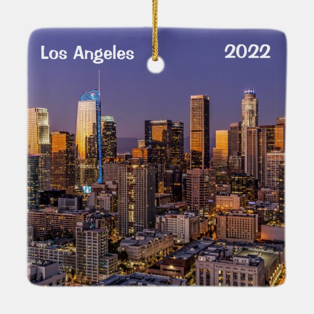 Downtown Los Angeles, Twilight, Keramikornament (Rückseite)