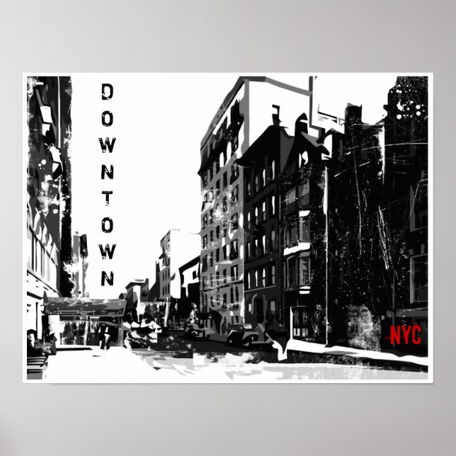 Downtown Manhattan Poster (Vorne)