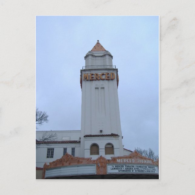 Downtown Merced Postkarte (Vorderseite)