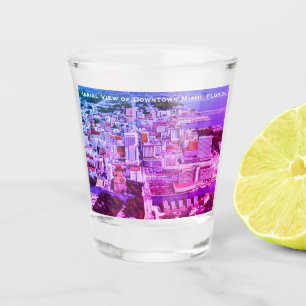 Downtown Miami, FL aus den 1960er Jahren MIA Vinta Schnapsglas