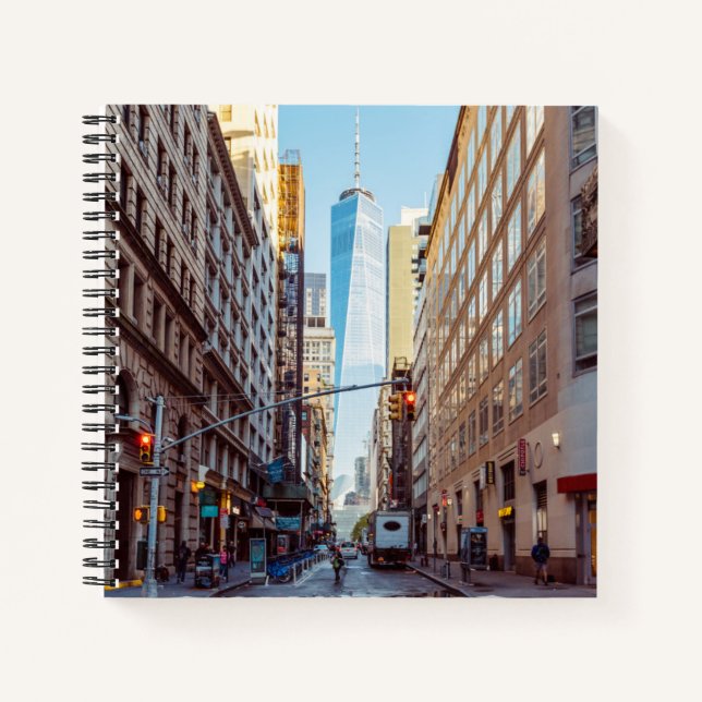 Downtown New York View World Trade Center Notizbuch (Vorderseite)