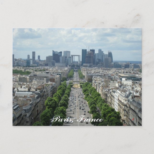 Downtown Paris Postkarte (Vorderseite)