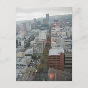Downtown Portland Oregon Luftbild Postkarte