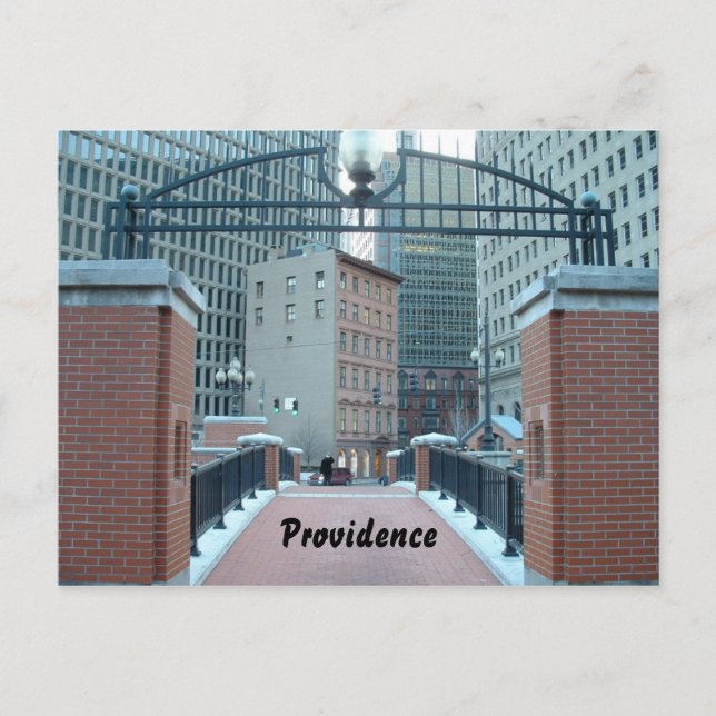 Downtown Providence Postkarte (Vorderseite)