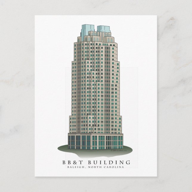 Downtown Raleigh, NC Postkarte (Vorderseite)