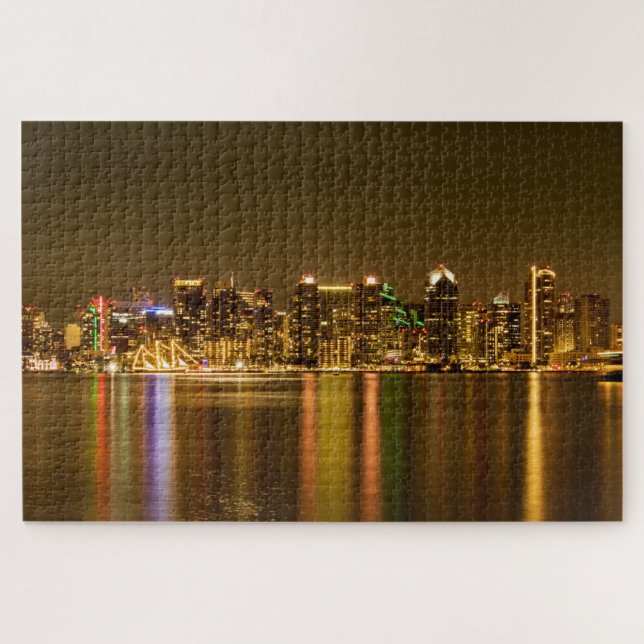 Downtown Skyline bei Nacht San Diego (Horizontal)