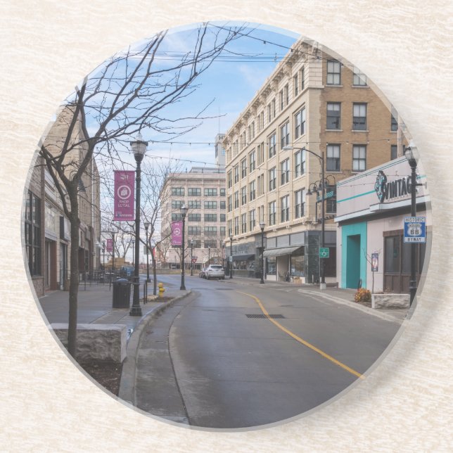 Downtown Springfield Getränkeuntersetzer (Vorne)