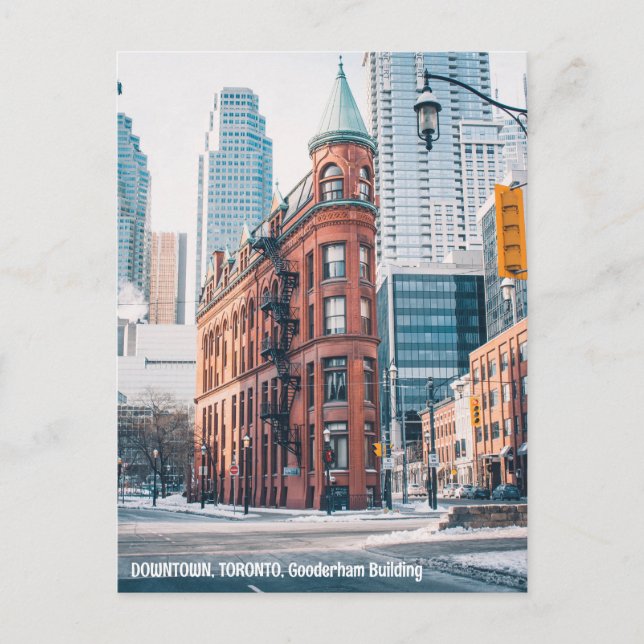 DOWNTOWN, TORONTO, Gooderham Gebäude Postkarte (Vorderseite)