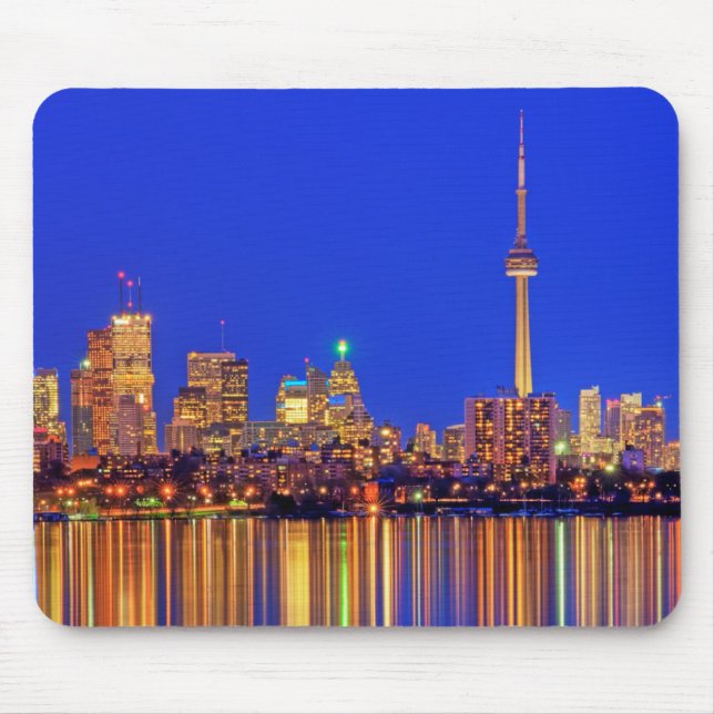 Downtown Toronto Skyline nachts Mousepad (Vorne)