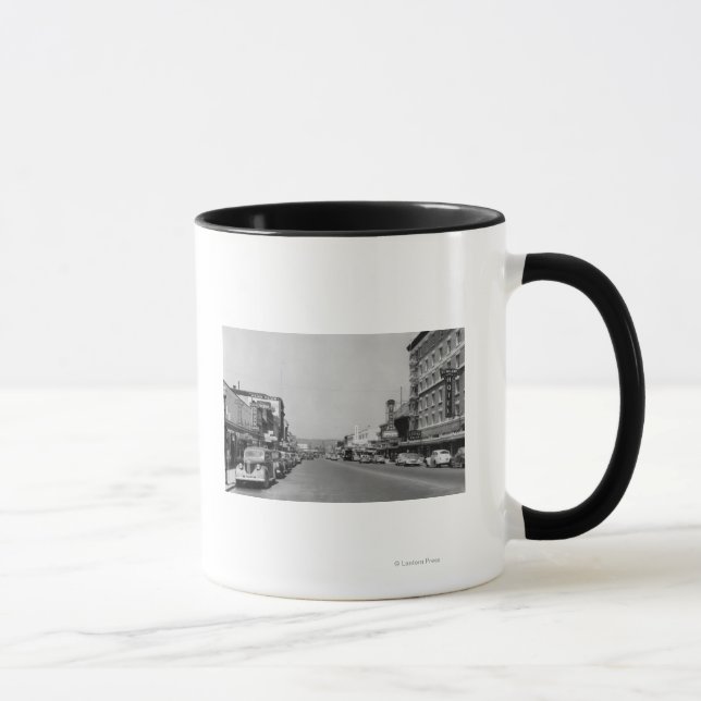 Downtown View von Chehalis, Washington Fotograf Tasse (Rechts)