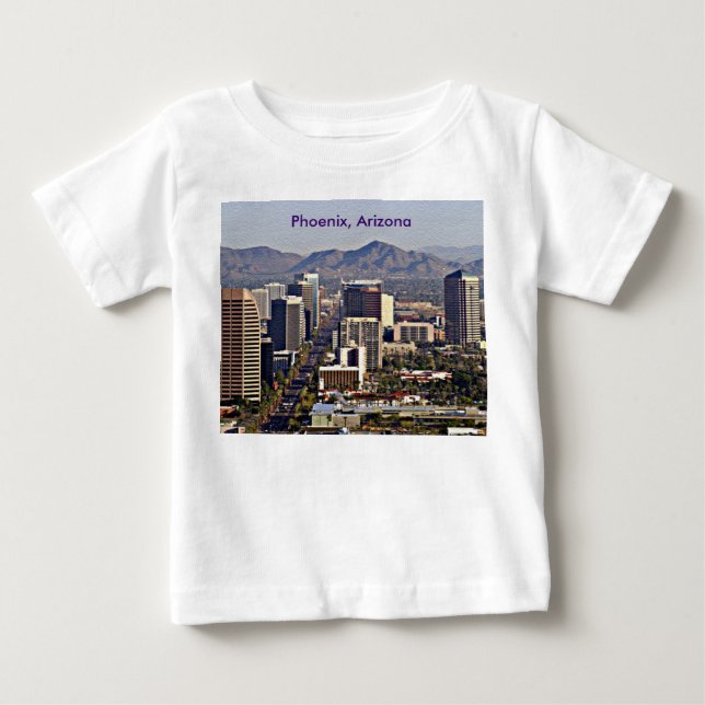 Downtown View von Phoenix, Arizona Baby T-shirt (Vorderseite)