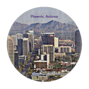 Downtown View von Phoenix, Arizona Schneidebrett